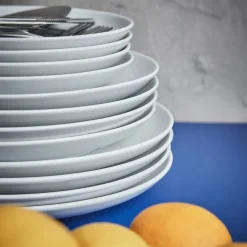 Atelier tallerken 25 cm 4 stk super white