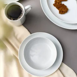 Atelier tallerken 21 cm 4 stk super white