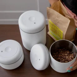 Atmos vacuum canister oppbevaringsboks 0,7 L hvit