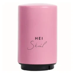 Automatisk flaskeåpner hei skål rosa