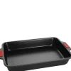 Bake It langpanne 33 x 23 cm svart/rød