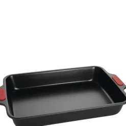 Bake It langpanne 33 x 23 cm svart/rød