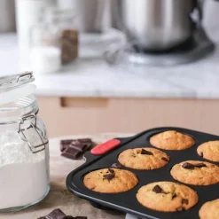 Bake It muffinsform 40,5 x 20 cm svart/rød