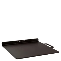 Bake-/pizzastål med kant 37x32 cm