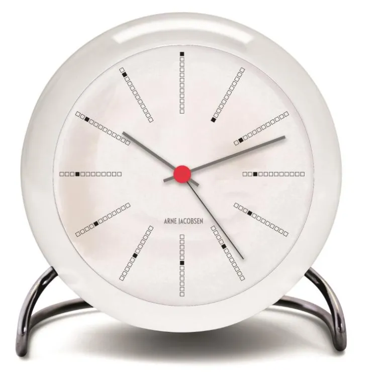 Bankers vekkeklokke hvit