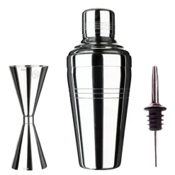 Bar Kit Mini barsett 3 deler shaker/jigger/pourer stål