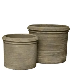 Bari blomsterkrukke 34/44 cm 2 stk terracotta brun