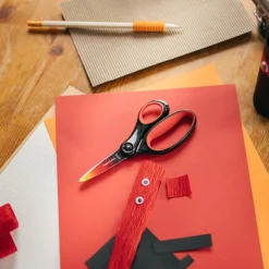 Barnesaks 8+ år 15 cm flerfarget rød