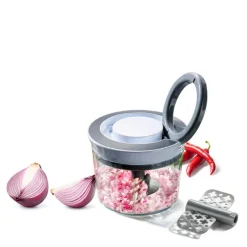 Basis grønnsakskutter 0,9 L grå/hvit