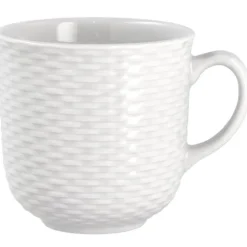 Basket krus 37 cl hvit