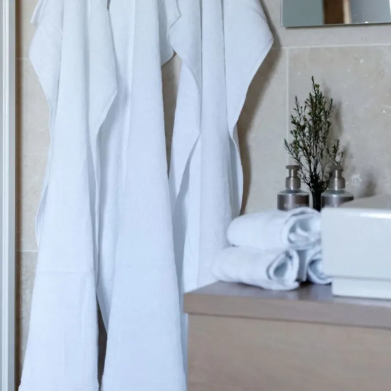 Bath Collection håndkle 50x100 cm 2 stk white cotton