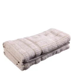 Bath Collection håndkle 50x100 cm 2 stk sand beige stripes