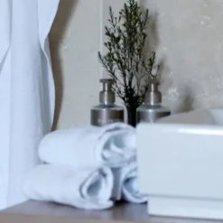 Bath Collection vaskeklut 30x30 cm 4 stk white cotton