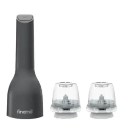 Batteridrevet krydderkvern m/2 finapod 23 cm midnight black