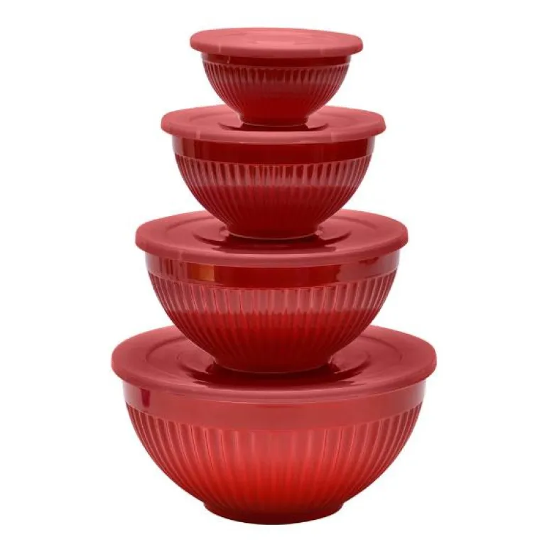 Bayk bollesett 4 deler rød