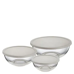 bAYk bollesett s/3 1/2/3,5L klar/lys grå