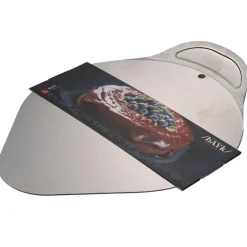 BAYk kakespade rund stål/krom