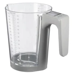 bAYk kjøkkenvekt/målebeger 5kg/1,5L klar/grå