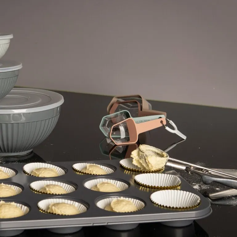 bAYk måleskje 4 stk 59-236 ml dus pastell