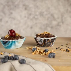 bAYk muffinsform 7 cm 50 stk blå/hvit