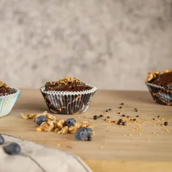 bAYk muffinsform 7 cm 50 stk svart/gull