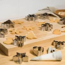 bAYk pepperkakeform 2 stk hjerte sølv