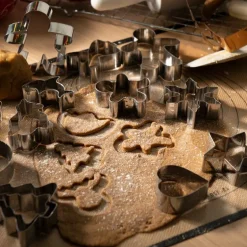 bAYk pepperkakeform snømann sølv