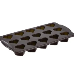 bAYk sjokoladeform 15 hjerter silikon brun