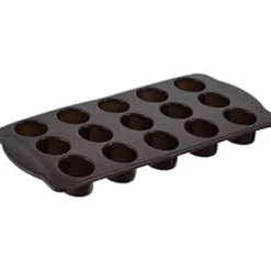 bAYk sjokoladeform 15 sirkler silikon brun