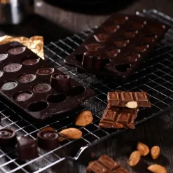 bAYk sjokoladeform 15 sirkler silikon brun