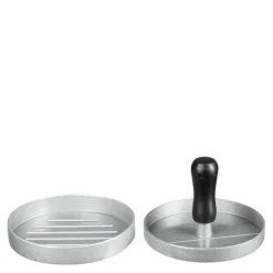 Bbq burgerpresse 11 cm blank/svart
