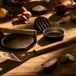 BBQ by Hellstrøm burgerpresse 10,5 cm svart