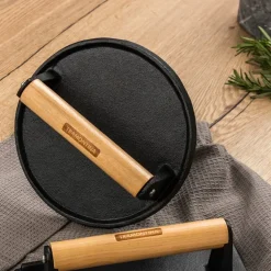 BBQ by Hellstrøm grillpresse 18 cm svart