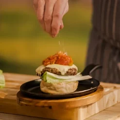 BBQ by Hellstrøm støpejernspanne 18x27 cm svart