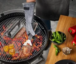 BBQ grillhanske 41 cm 2 stk grå