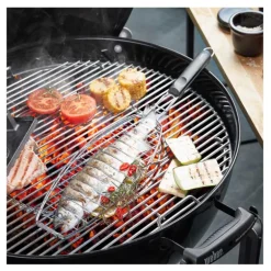 BBQ grillkurv for fisk 49,5 cm stål