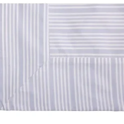 Bedding Collection dynetrekk 140x220+50x70 cm powder blue stripes
