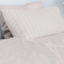 Bedding Collection dynetrekk 140x220+63x60 cm sand beige stripes