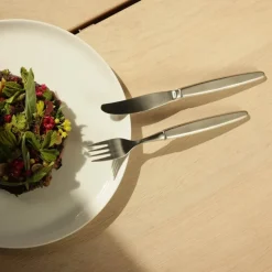 Bestikksett 18 deler børstet stål