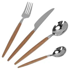 Bestikksett 16 deler eik