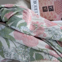 Bettys tulpaner pledd 140x170 cm rosa