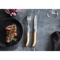 Biffkniv 6 deler oliventre