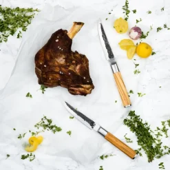 Biffkniver 4 stk olive