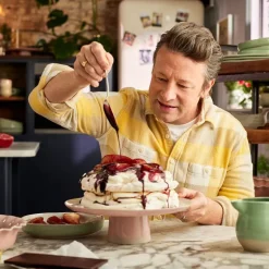 Big Love kakefat 31x10 cm hvit/rosa