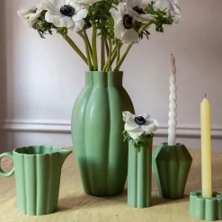 Birgit vase 17 cm olive