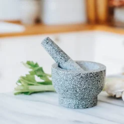 Birkedal morter 13x9 cm granitt