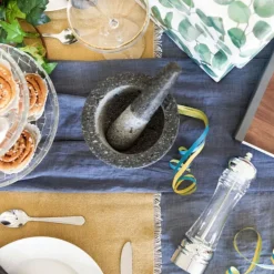 Birkedal morter 13x9 cm granitt