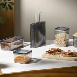 Bistro knivblokk 20 cm grå