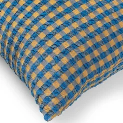 Bæk&Bølge putetrekk 70x50 cm blå/oker