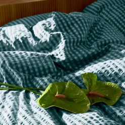 Bæk&Bølge putetrekk 63x60 cm grønn/lys blå